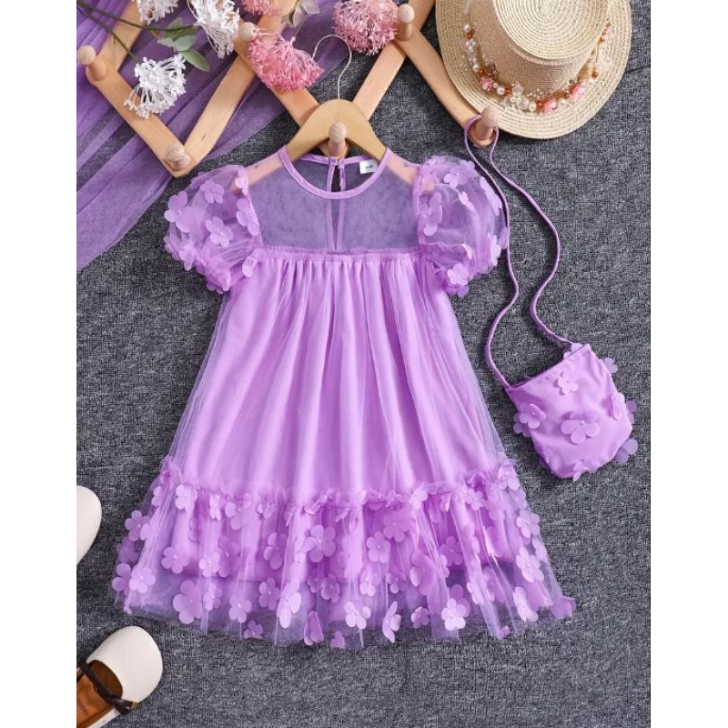 Vestido infantil menina de festa flores jardim encantado 4 5 6 7 anos ...