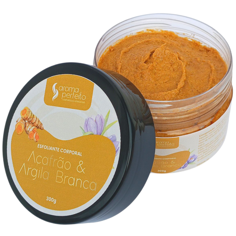 Esfoliante corporal de açafrão com argila branca — foto 1