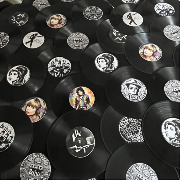 Disco de Vinil Artistas Decorativo de Parede Vinil Retro Vintage Queen ...