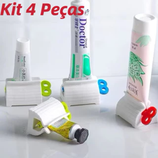 kit 4 peças Espremedor de Pasta de Dente Creme Pomada em Oferta na Shopee