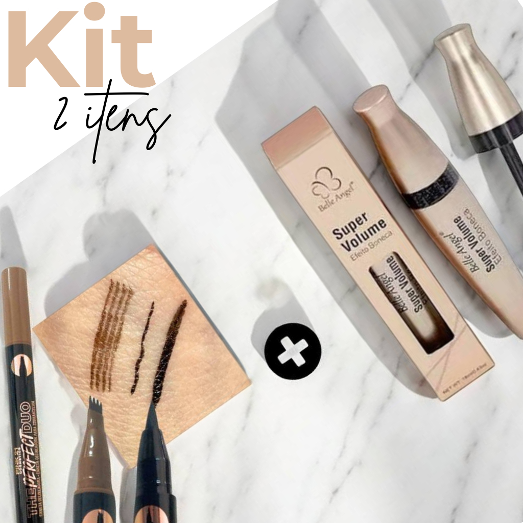 Kit Duo de Impacto - Caneta Sobrancelha Barba Prova DAgua Fio a Fio ...