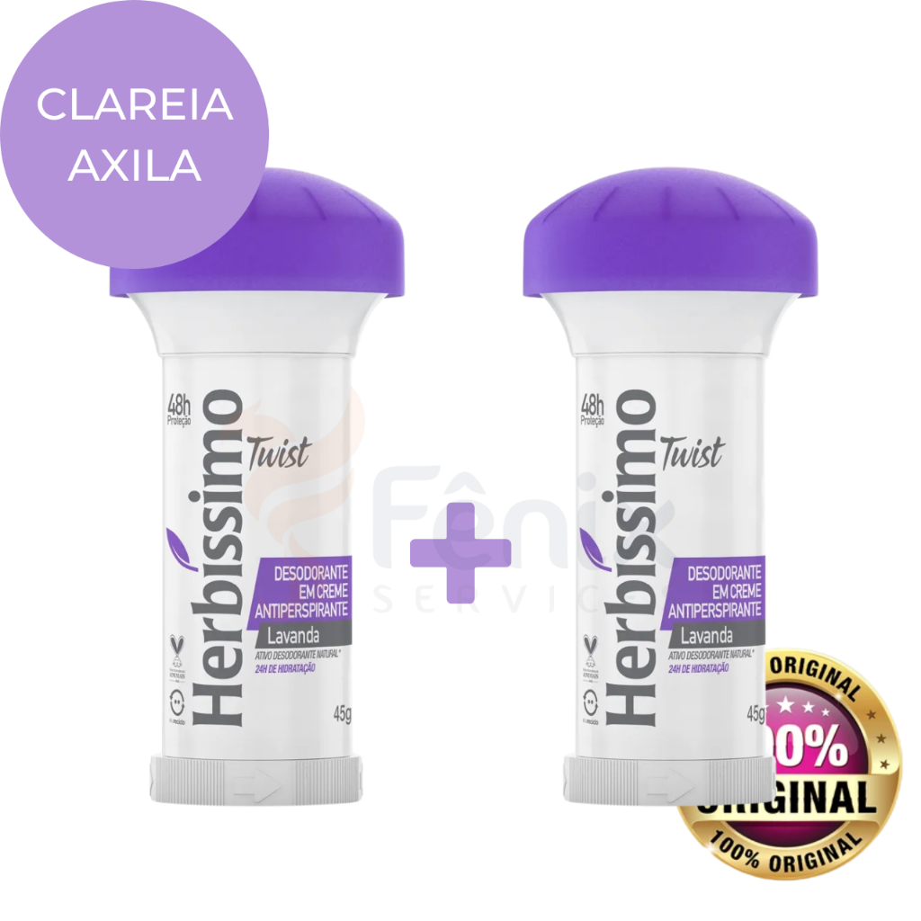 Desodorante Lavanda Herbíssimo Twist | Kit 2 | Clareia, Protege e ...