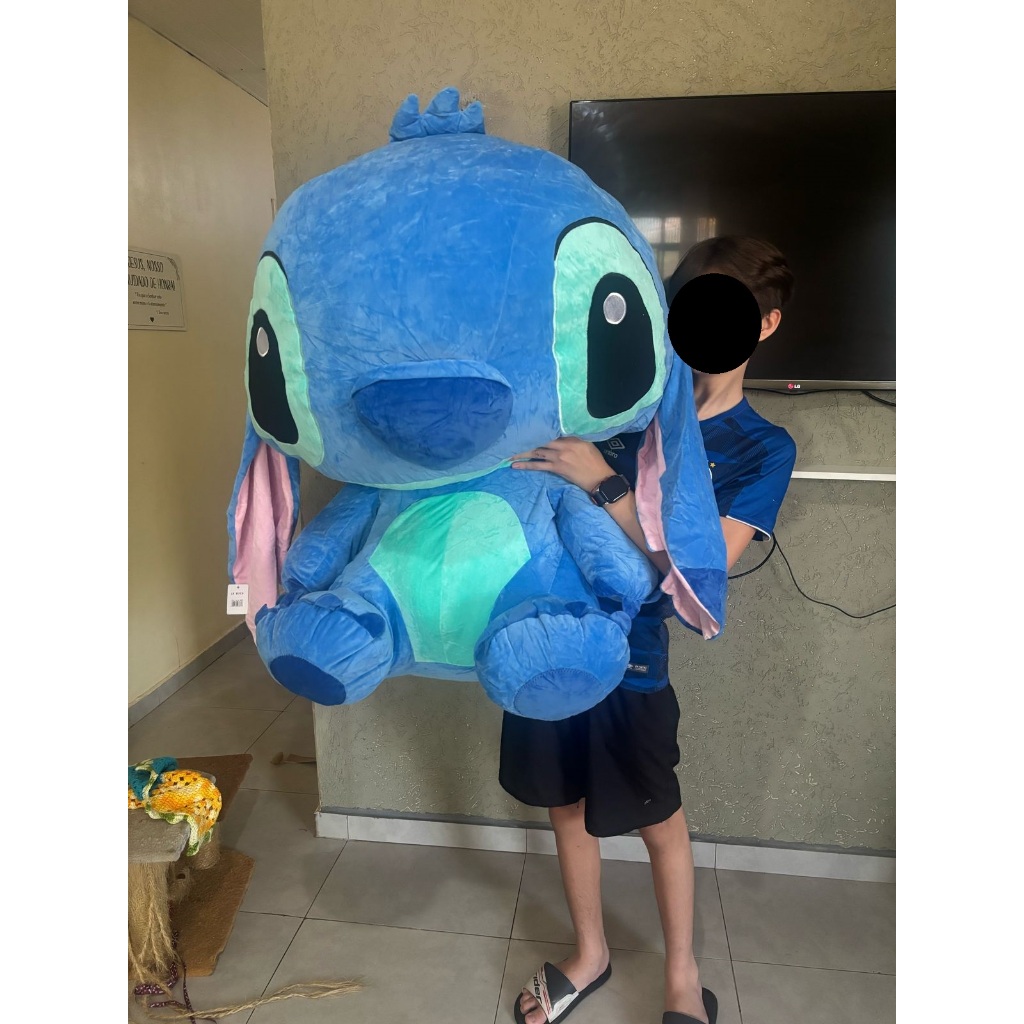 Stitch Gigante Pelúcia Exclusiva 1 METRO | Shopee Brasil