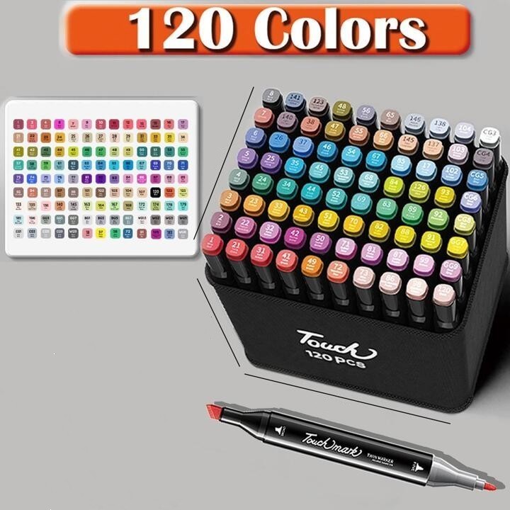 Kit Canetinha de Ponta Dupla – Conjunto Marcador de Aquarela com