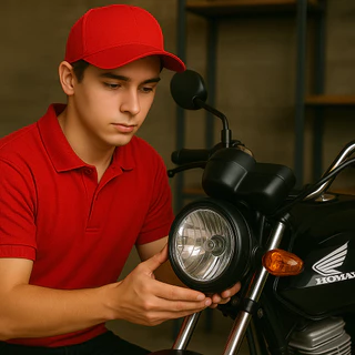 Farol Completo cg 150 cg 125 titan 2000 ATE 2004 fan 125 2005 ATE 2013 em Oferta na Shopee