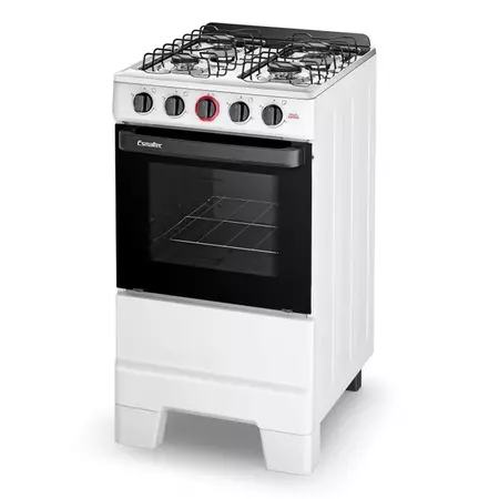 Fogão Esmaltec 4 bocas ideal super f4iab4121br acendimento automático branco bivolt