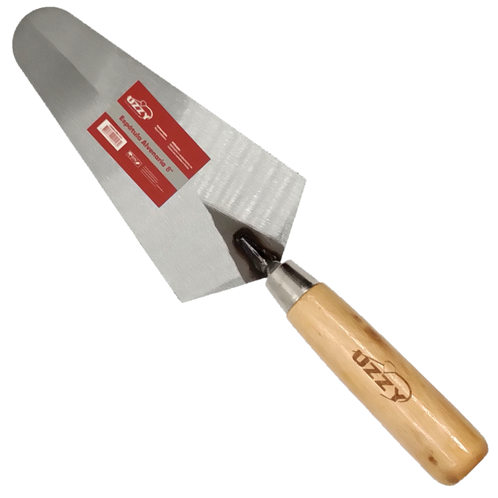 ESPATULA OU COLHER DE PEDREIRO CANTO RETO 8, 9 E 10 UZZY | Shopee Brasil