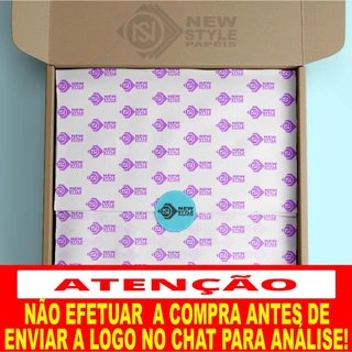 Papel seda 35X50 personalizado com sua LOGO