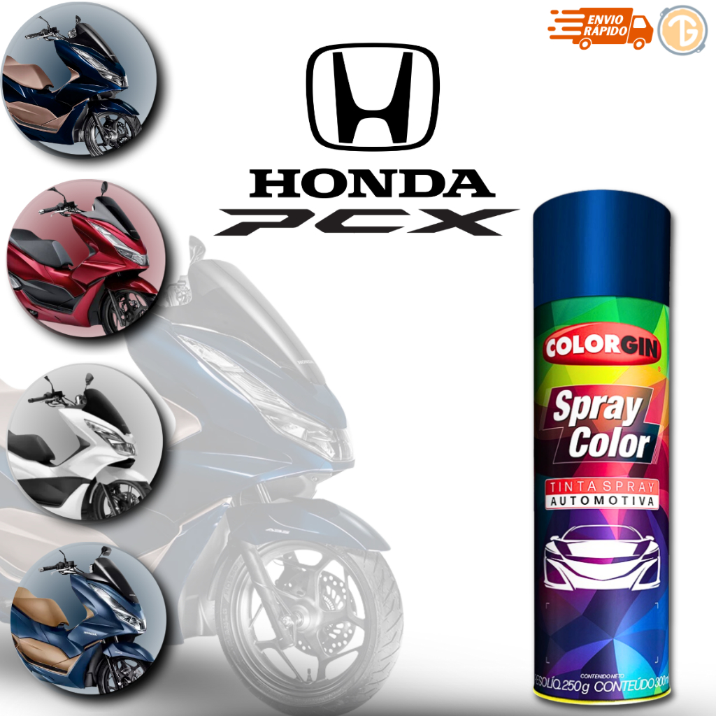 SPRAY TINTA AUTOMOTIVO MOTO PCX COLORGIN 300ML | Shopee Brasil