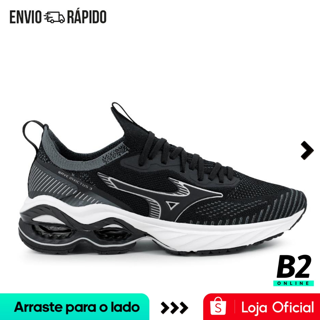 Tênis Mizuno Wave Invictus 3 Masculino Original Com Nota Fiscal e
