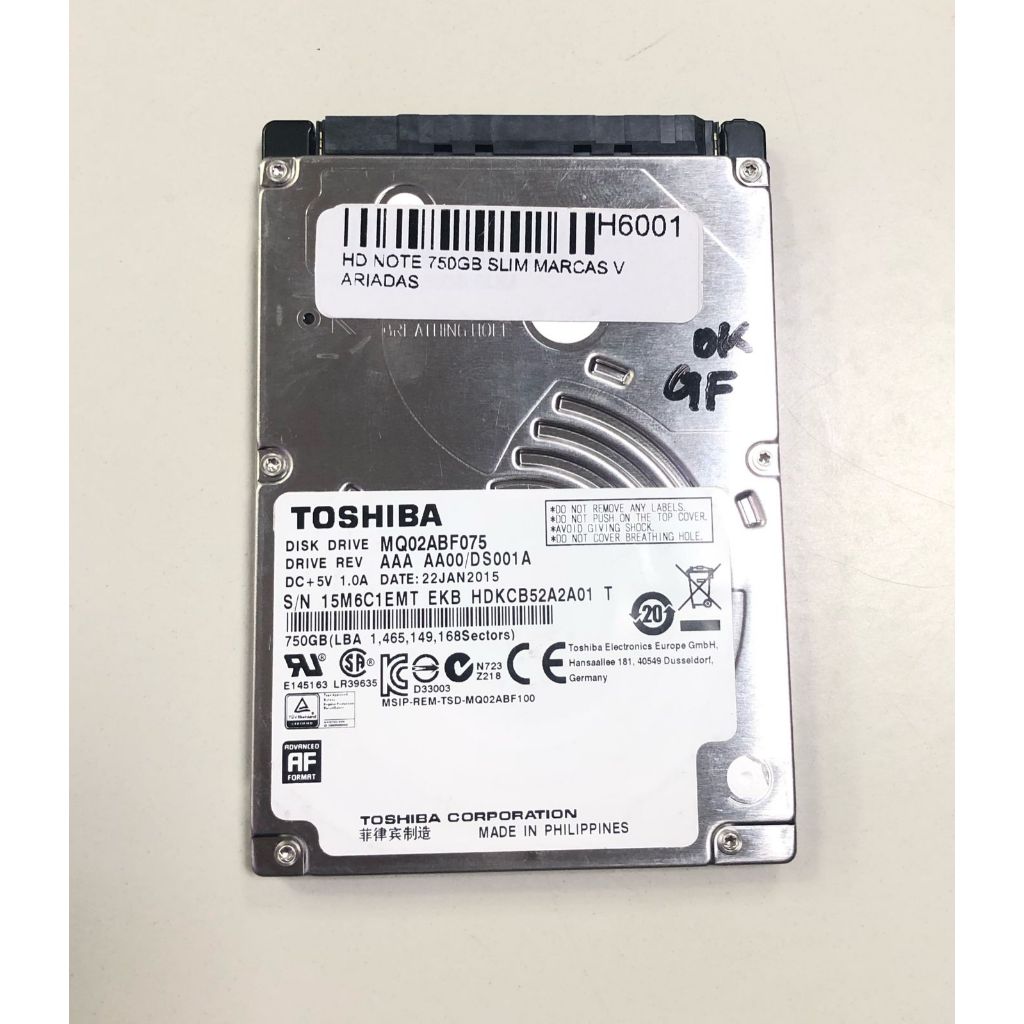 Hd Notebook 750gb Slim Marcas Variadas | Shopee Brasil