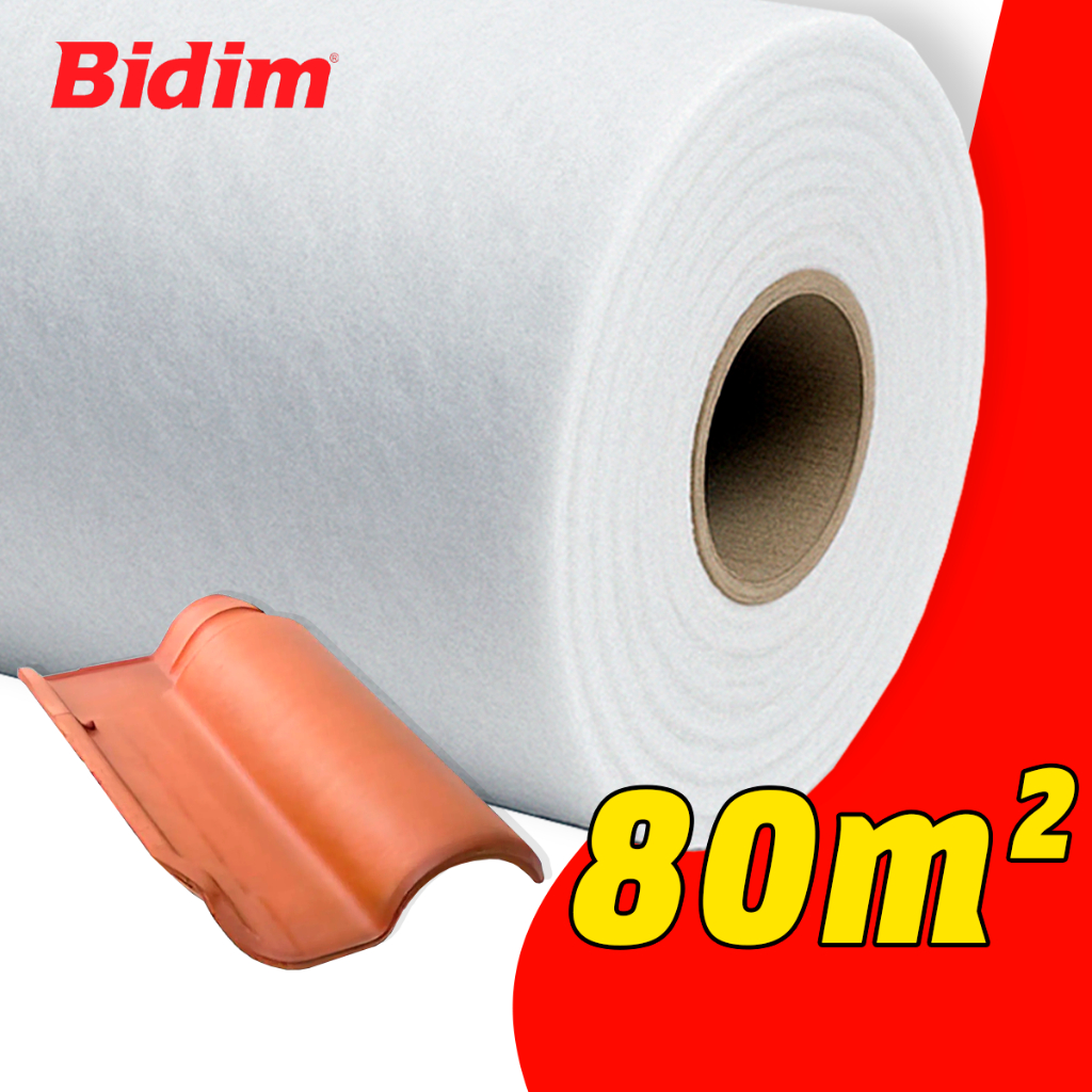 Manta Bidim 80m Impermeável Para Laje Telhado Fundação Construção Obras ...