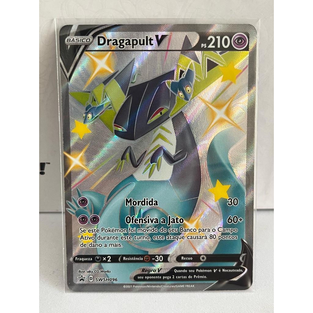 dragapult v pokemon card Pokemon Shining Fates Dragapult Vmax & Dragapult V Full Art Black Star –  Baseball Dreams & Memories main image 0
