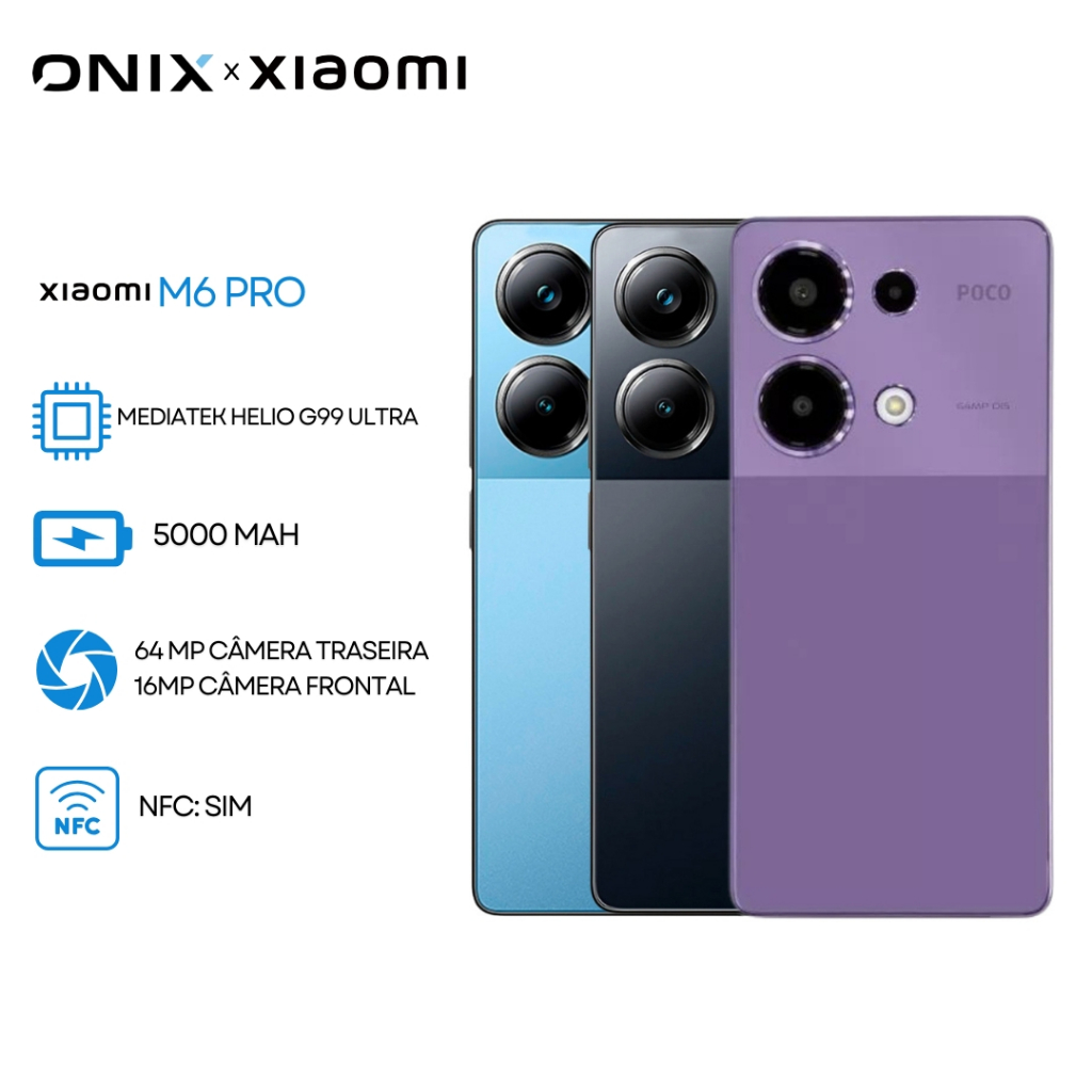 Xiaomi Poco M6 PRO 512GB ROM / 12GB RAM Versão Global | Smartphone