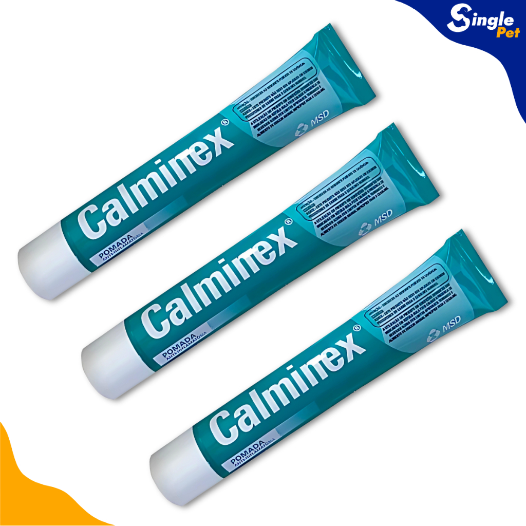 Calminex Pomada MSD Anti-inflamatória E Dor Muscular Uso Veterinário ...