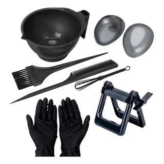 Kit Tintura Completo Espremedor Luvas E Protetor De Orelha em Oferta na Shopee