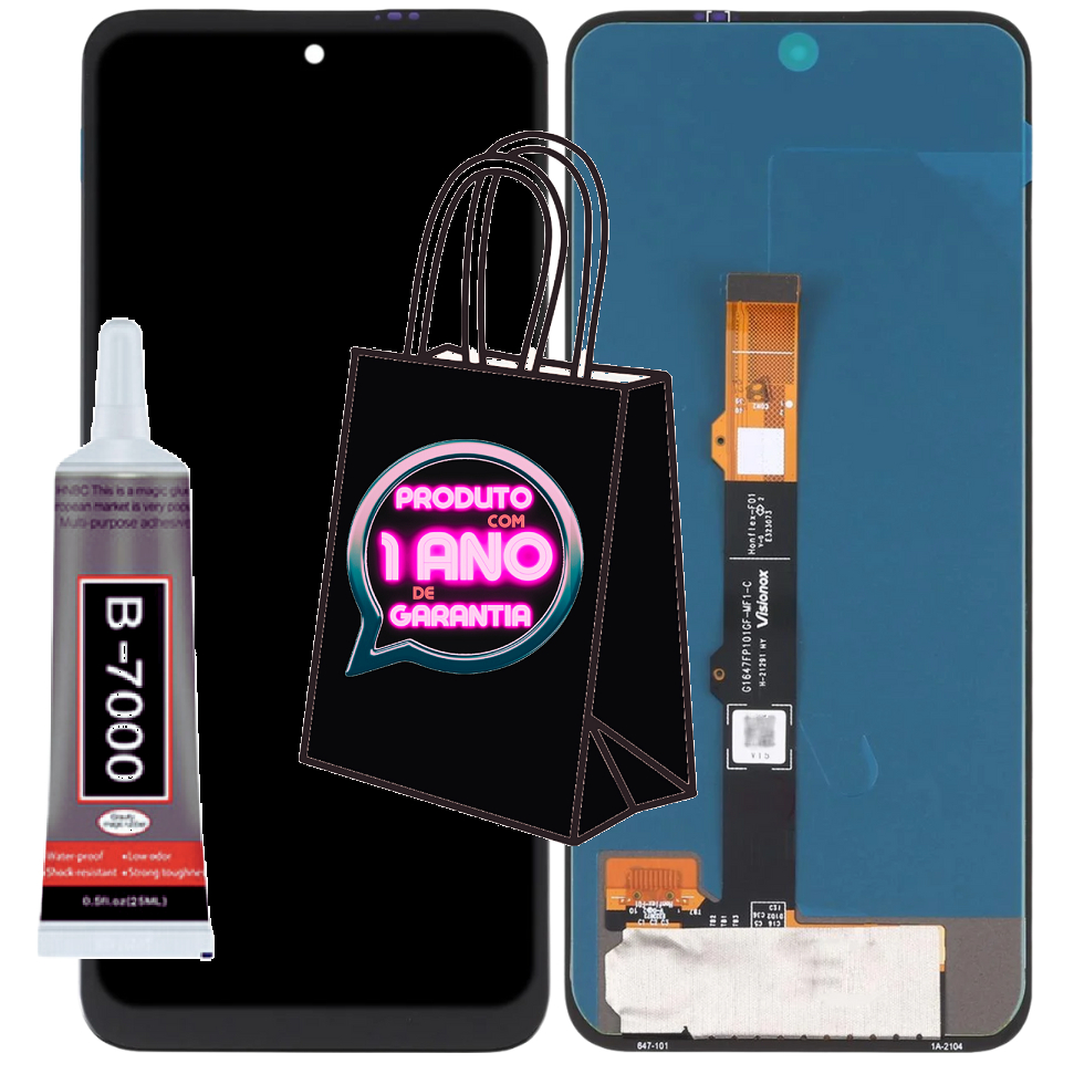 Tela Frontal Completa Compatível Moto G31 XT2173 Touch Display +