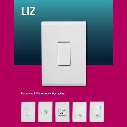 Tomadas e Interruptores Tramontina Linha LIZ - 4x2 Com Suporte