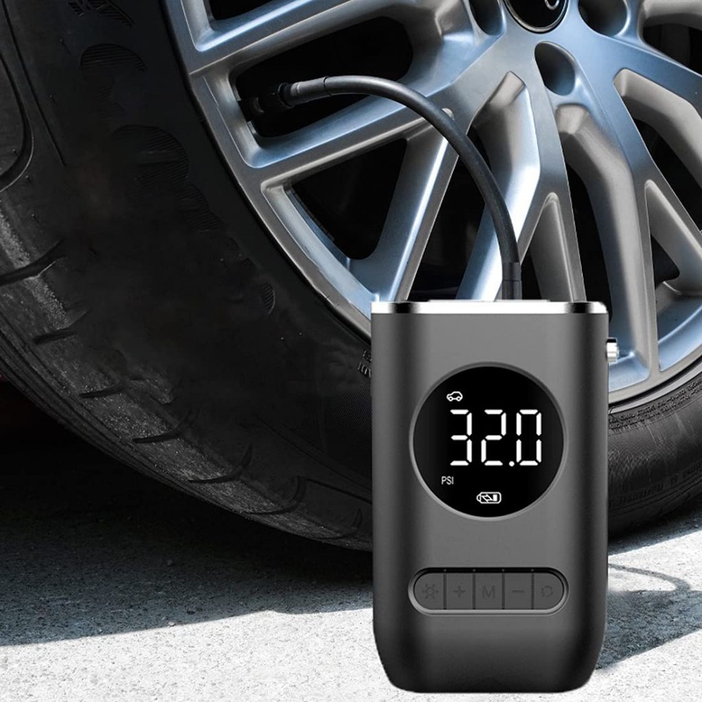 Carro Pneu Inflator Bomba De Ar Elétrica Mini Portátil Sem Fio Compressor Para Motocicleta Bicicleta - LYH YL