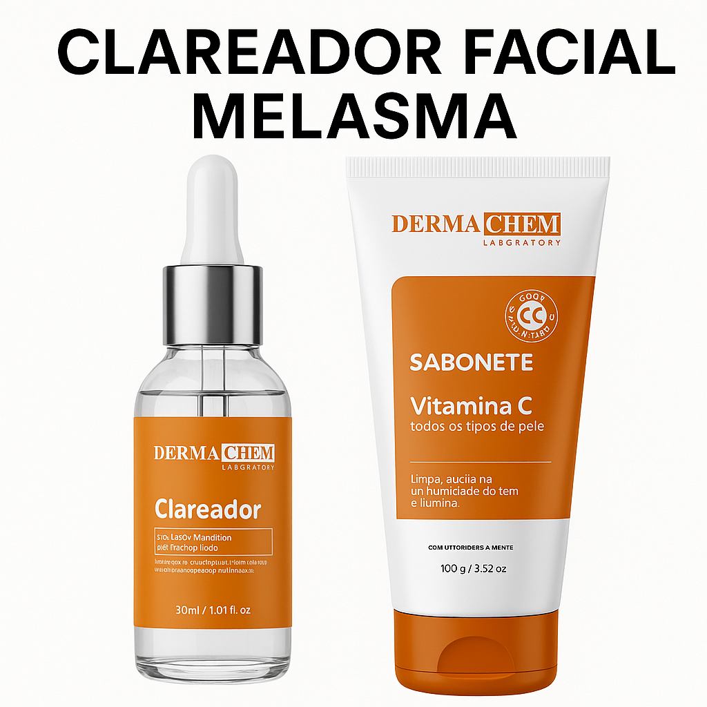 Kit Clareador de Melasma e Manchas Sabonete Vitamina C Para Todos os ...