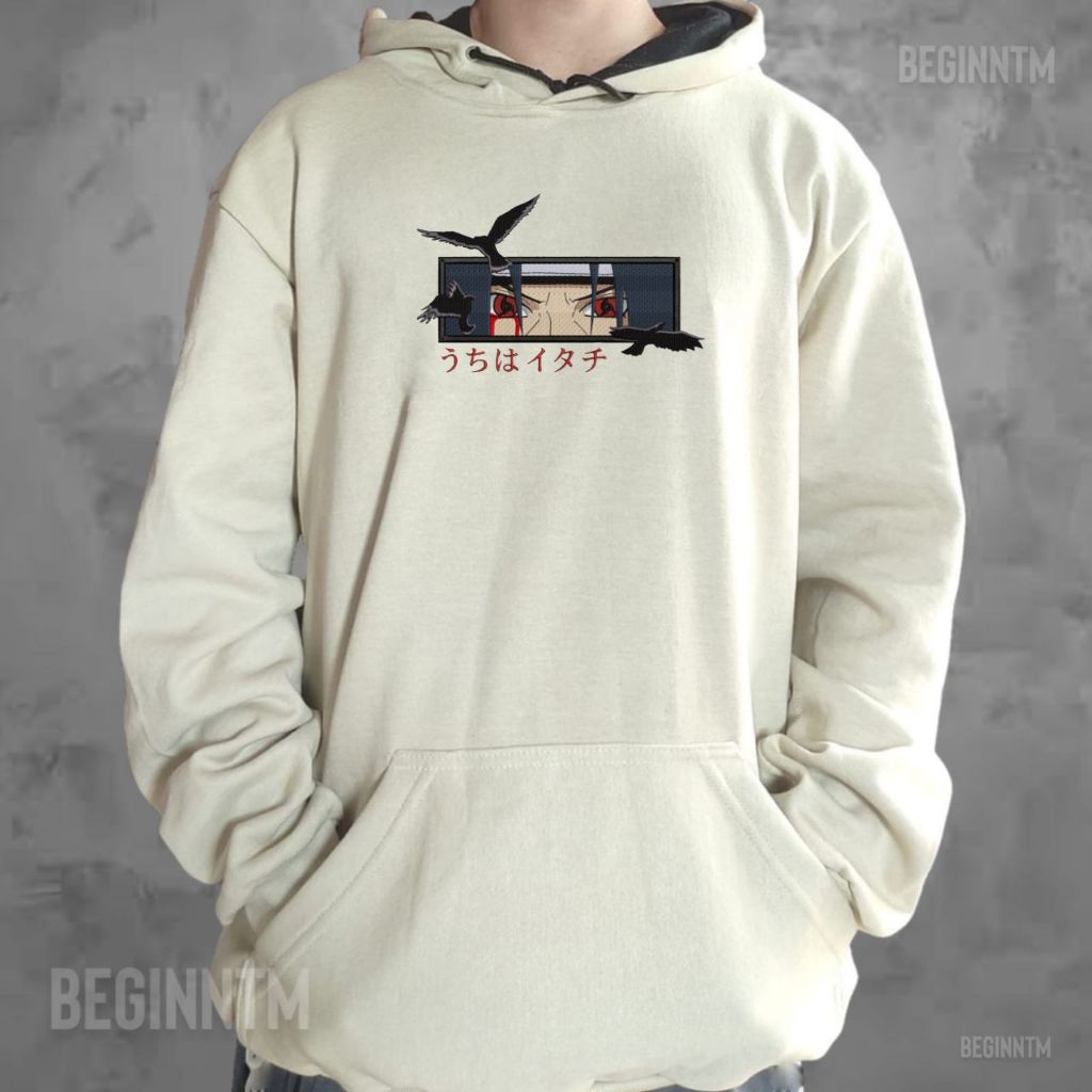 Moletom Itachi Bordado anime naruto blusa 100% algodão streetwear anime