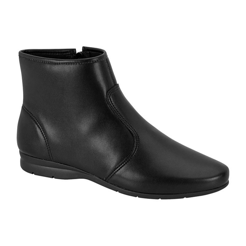 Bota Feminina Casual Sem Salto Cano Curto Beira Rio Preto | Shopee Brasil