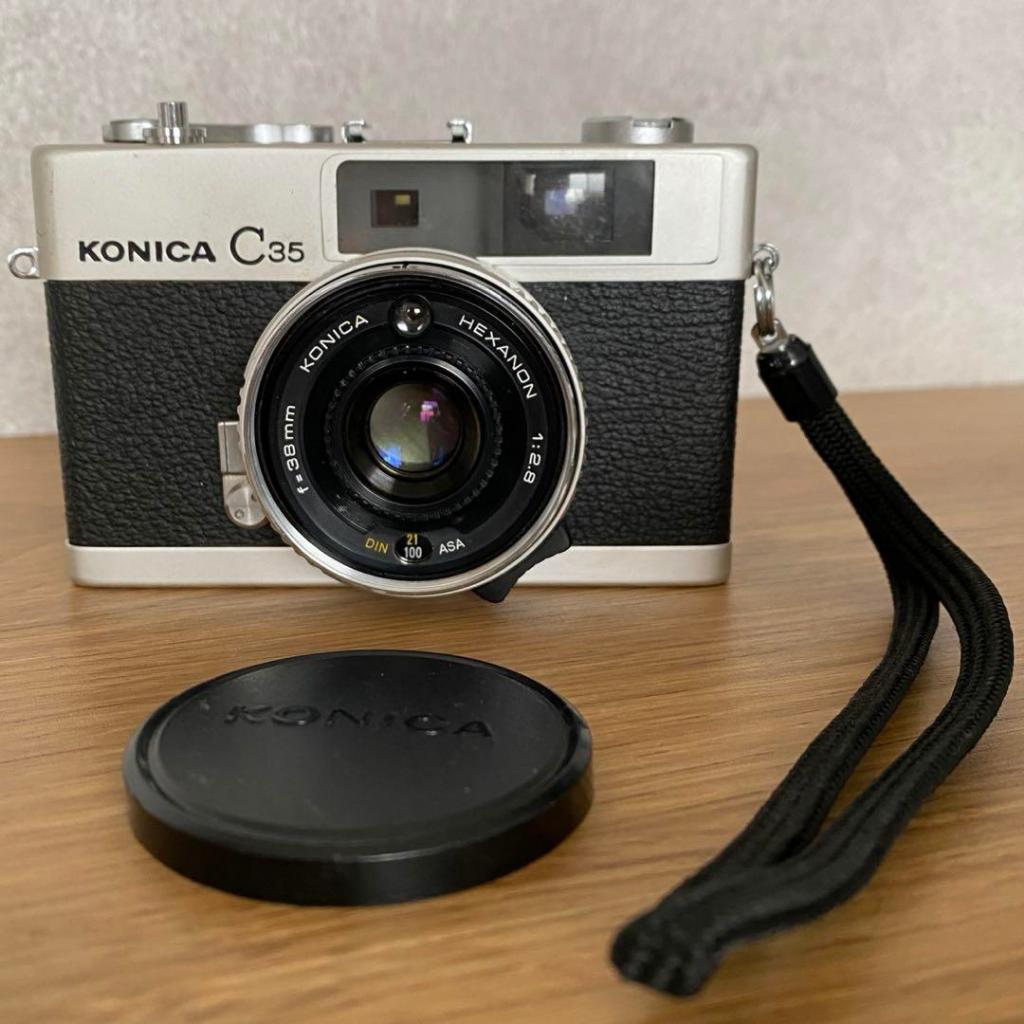 Câmera retro KONICA C35 direto do Japão, usada em ótimo estado