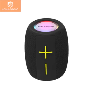 H'maston AM19/AM20 Caixa de Som Bluetooth portátil SemFio TWS 8W com luz led em Oferta na Shopee