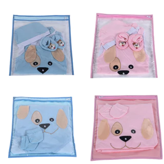 Kit 5 Saquinhos Maternidade Multiuso Organizador Nécessaire Envelope Com Zíper em Oferta na Shopee