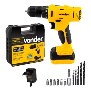 Parafusadeira Furadeira A Bateria 12V Bivolt PFV 120 Vonder em Oferta na Shopee