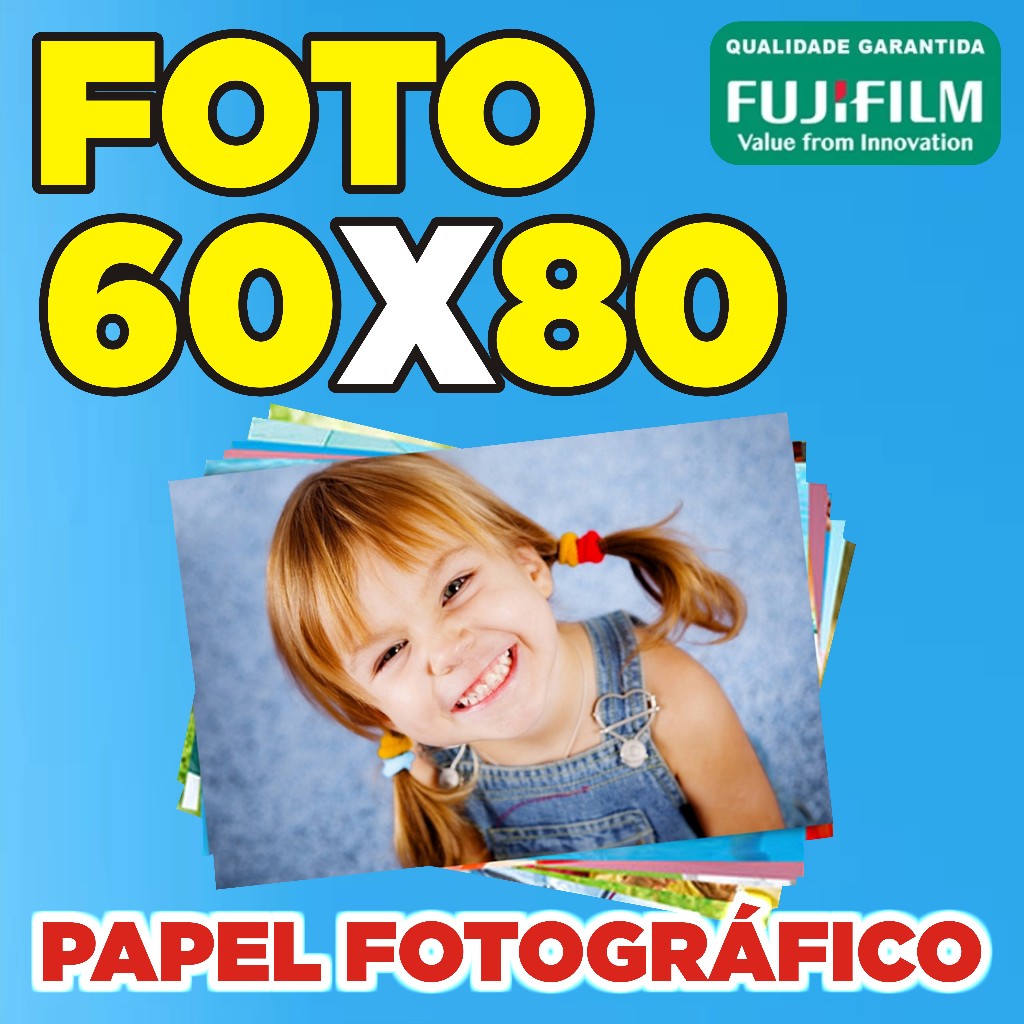Impressão / Revelação Foto 60x80 Cm Papel Fotográfico Fujifilm | Shopee ...