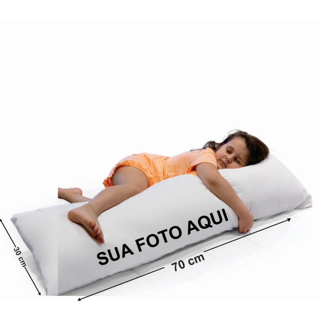 Travesseiro de Corpo Personalizado Xuxinho Escolha Sua Estampa Sua Idéia Aqui Foto Namoro Presente Amigos