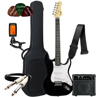 Kit Guitarra Stratocaster Iniciante Estudante Bravo Beg100 + Acessórios + Amplificador