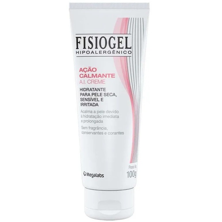 Creme Hidratante Ação Calmante Fisiogel A.I. Rosto e Corpo 100g ...