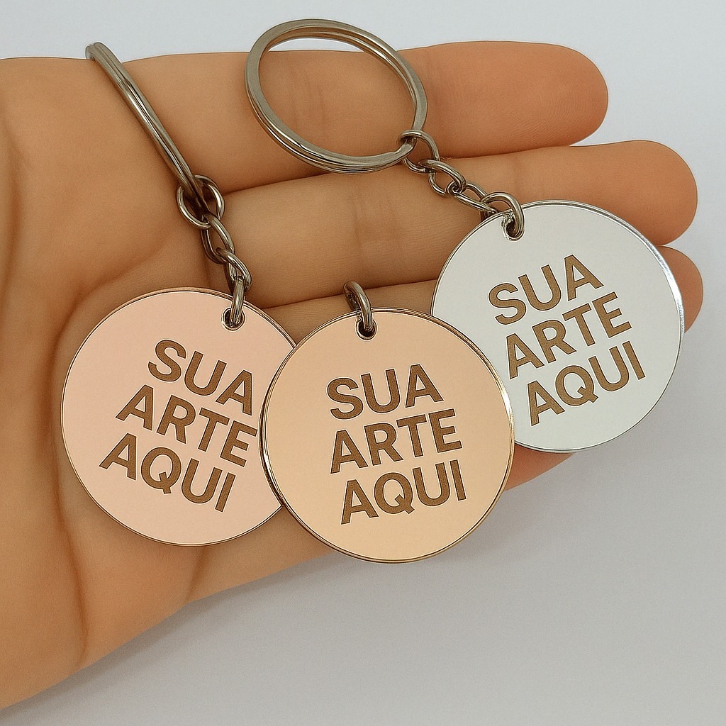 Kit 50 Chaveiro Acrílico Personalizado Chaveiro Brinde Lembrancinha