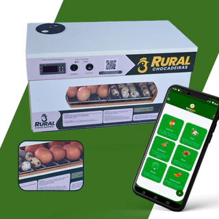 Chocadeira Elétrica 30 a 35 Ovos de Galinha ou 90 Ovos de Codorna + APP Bônus