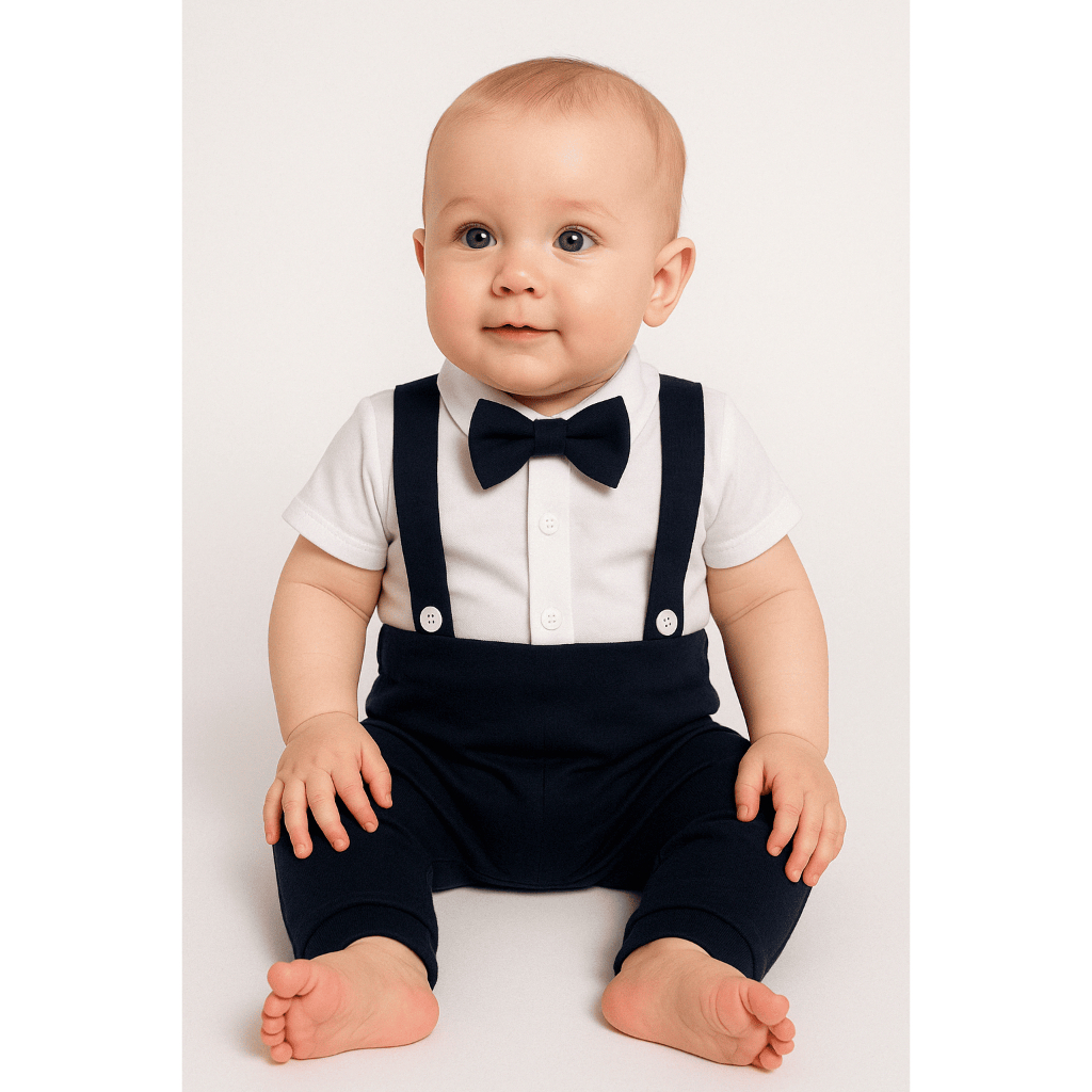 Roupa Batizado Menino Roupa Para Bebe Com Suspensorio Batizado