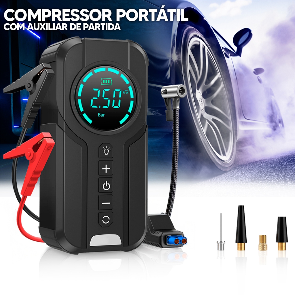 Auxiliar de Partida Aweshine com Compressor 150 PSI