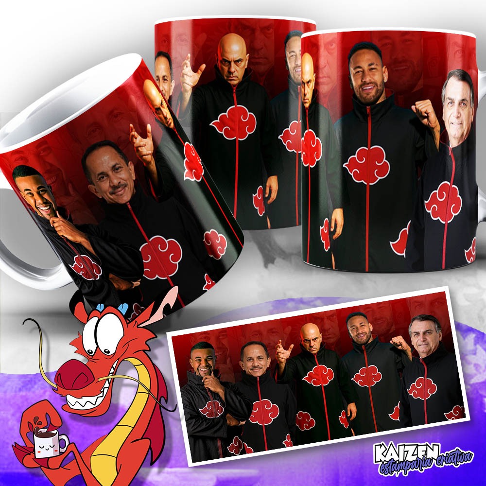 Caneca Meme - Nova Akatsuki - Cerâmica