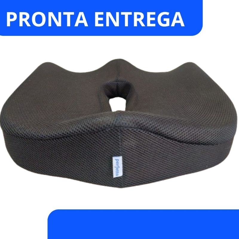 Almofada Assento Ortopédica Anatômica Postural Cóccix Coluna Hemorróida ...