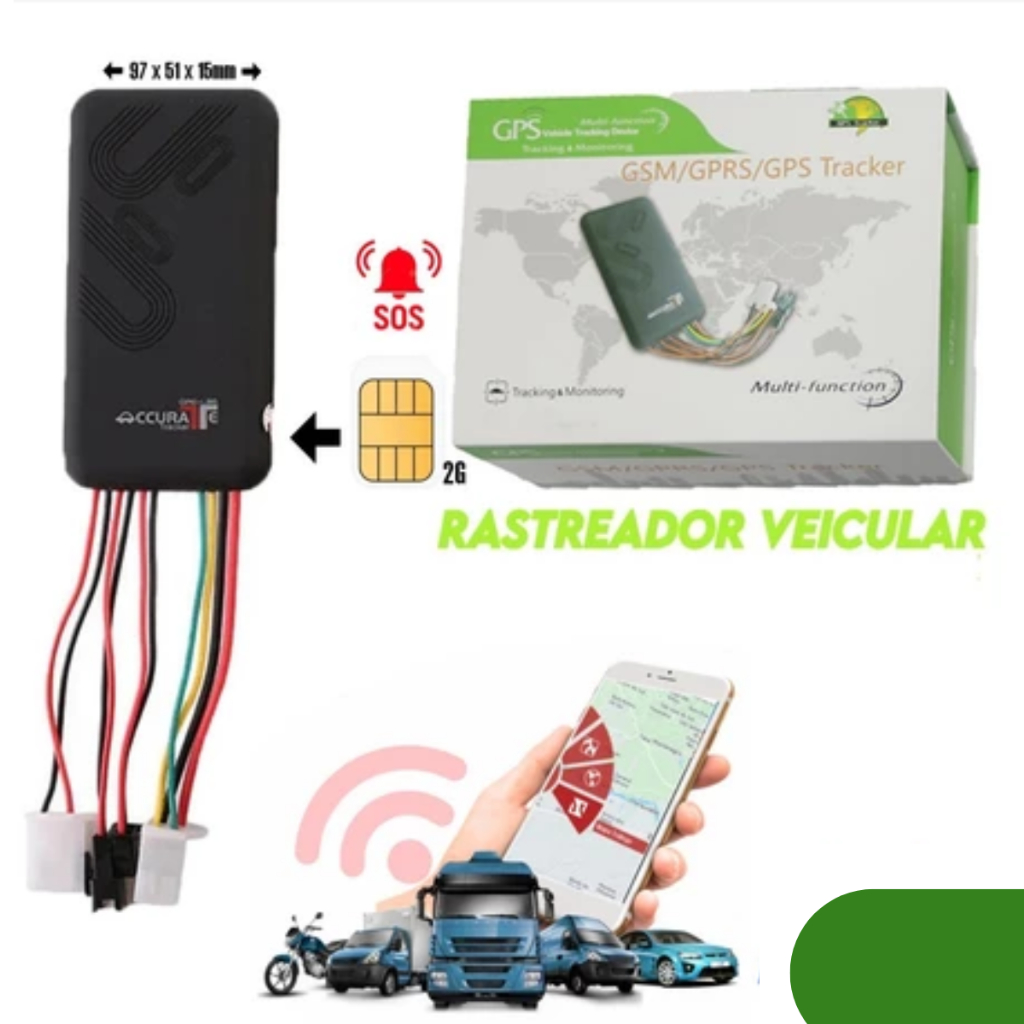 Rastreador Veicular Bloqueador para Carro e Moto GPS GT-06 | Shopee Brasil