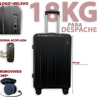 Mala De Viagem Kit ( 18KG e 10KG ) Mala De Bordo e Despacho Abs Roda 360 Com Cadeado Promocao em Oferta na Shopee