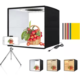 VEDO Mini Estúdio Fotográfico Portátil Studio Photo Led 12 Cores De Fundo Ajustável Kit De Caixa De Luz Para Estúdio em Oferta na Shopee