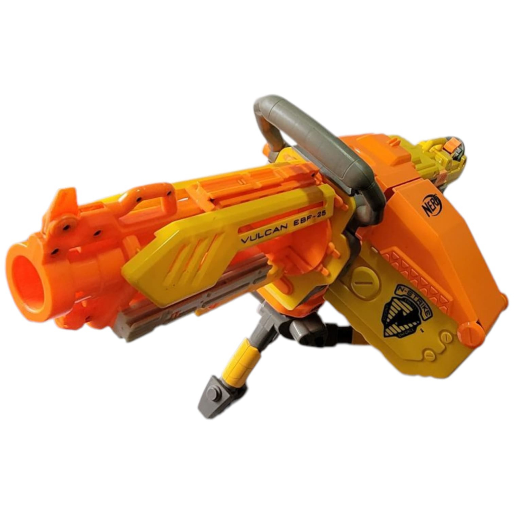 【ナーフ】バルカン　NERF VULCAN ESP-25 Nerf Vulkan Completa Tripé Cinta Ebf 25 Metralhadora (Usado