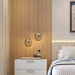 Kit 50 Placas Ripada Painel Decorativo em Mdf de Alta Qualidade Premium 45x11cm
