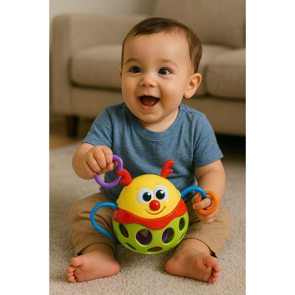 Brinquedo Infantil Interativo Bichinhos Chocalho - Bola Sensorial ...