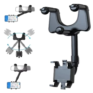 Suporte para Celular Smartphone com Apoio no Retrovisor Extensível Giro 360º em Oferta na Shopee