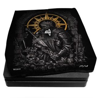 Capa de proteção videogame PS4 SLIM / FAT / PRO Darksouls fogueira