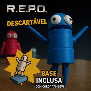 REPO Robo Boneco Articulado - Jogo R.E.P.O. Robot Colecione seus Agente Favoritos Steam Brinquedo Chaveiro Figure