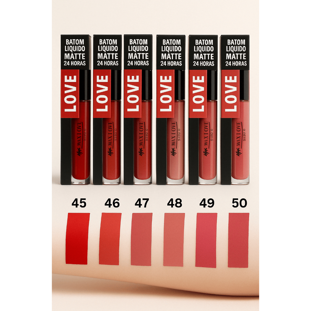 Batom Liquido Matte Max Love Líquido Longa Duração 24 horas | Shopee Brasil
